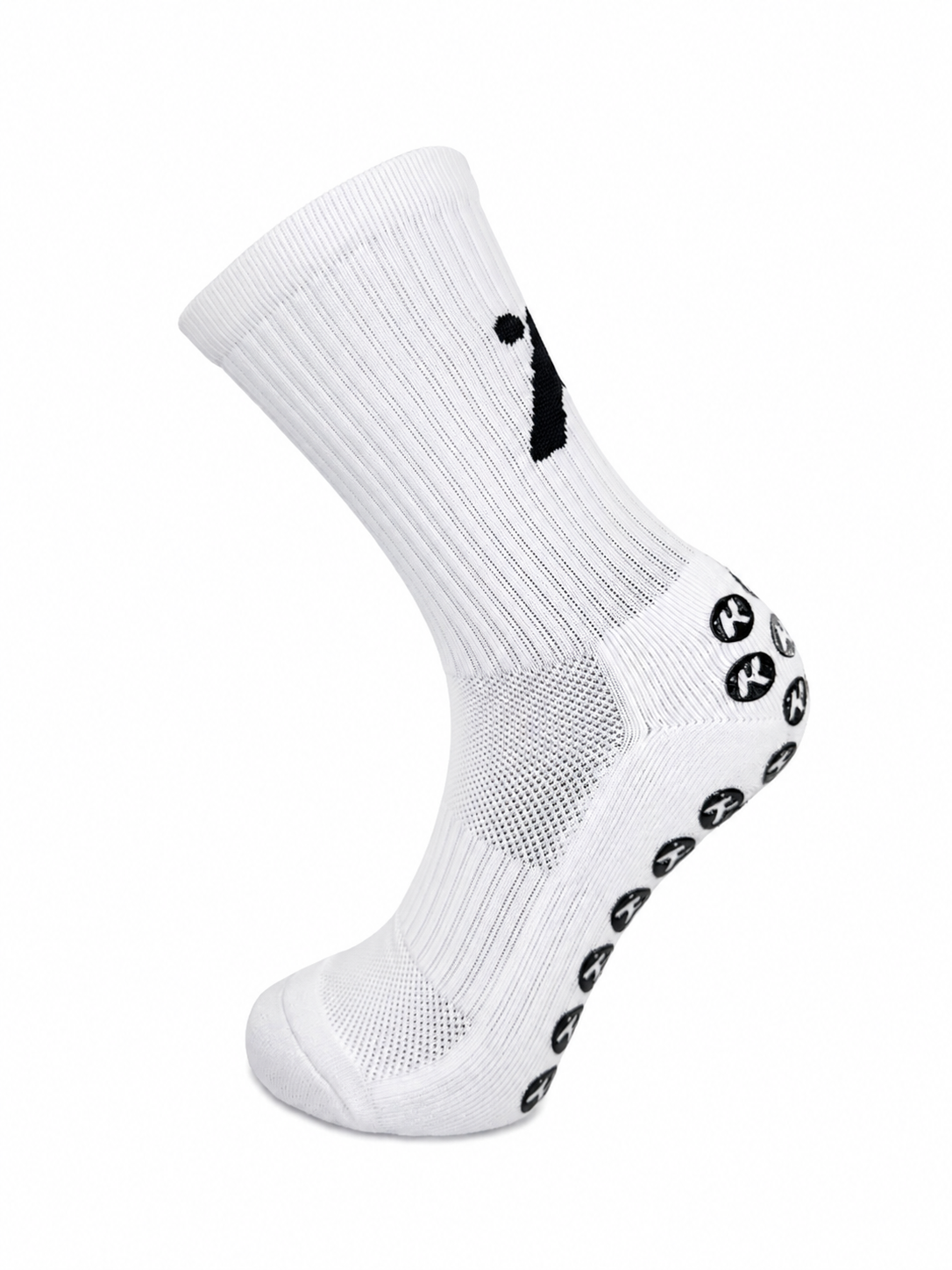 Șosete albe cu grip Kickfit